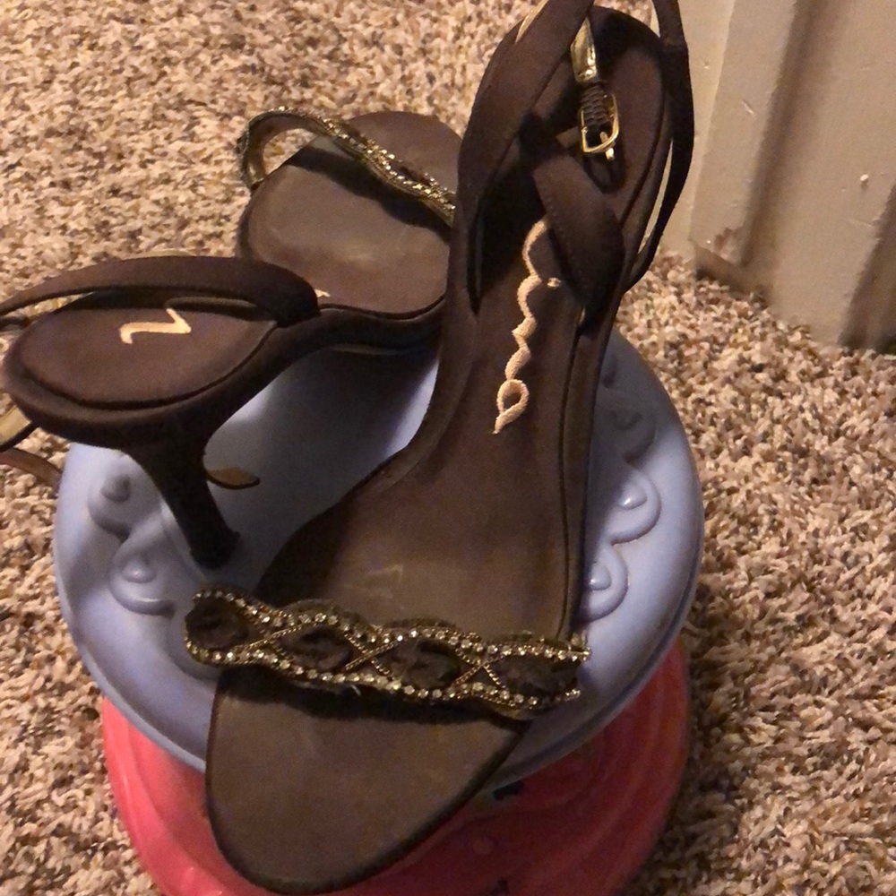 Nina heels with a nice a chocolate color.